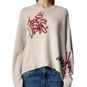 CASHMERE GRAPHIC SWEATER